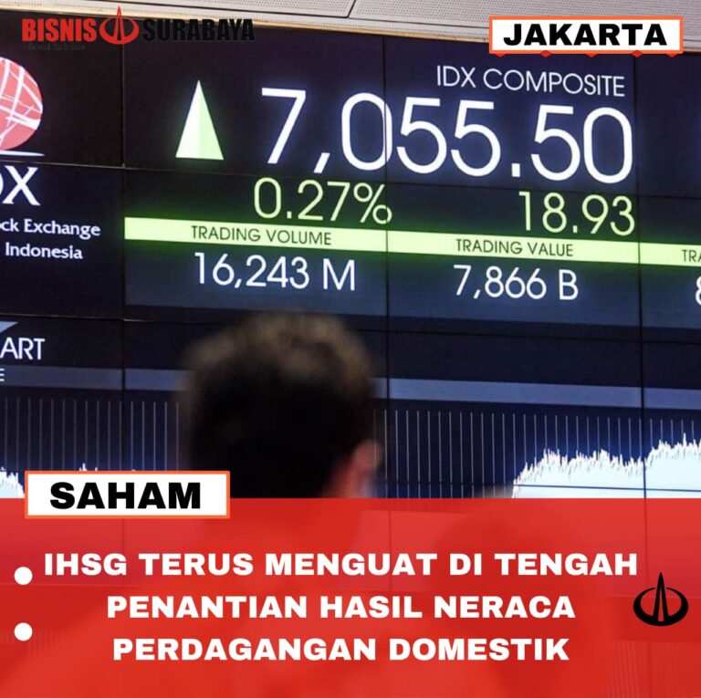 IHSG TERUS MENGUAT DI TENGAH PENANTIAN HASIL NERACA PERDAGANGAN DOMESTIK