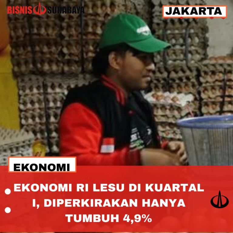 EKONOMI RI LESU DI KUARTAL I, DIPERKIRAKAN HANYA TUMBUH 4,9%