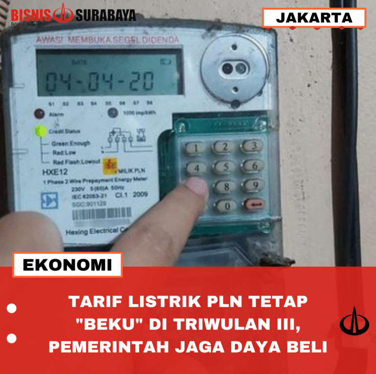 TARIF LISTRIK PLN TETAP “BEKU” DI TRIWULAN III, PEMERINTAH JAGA DAYA BELI