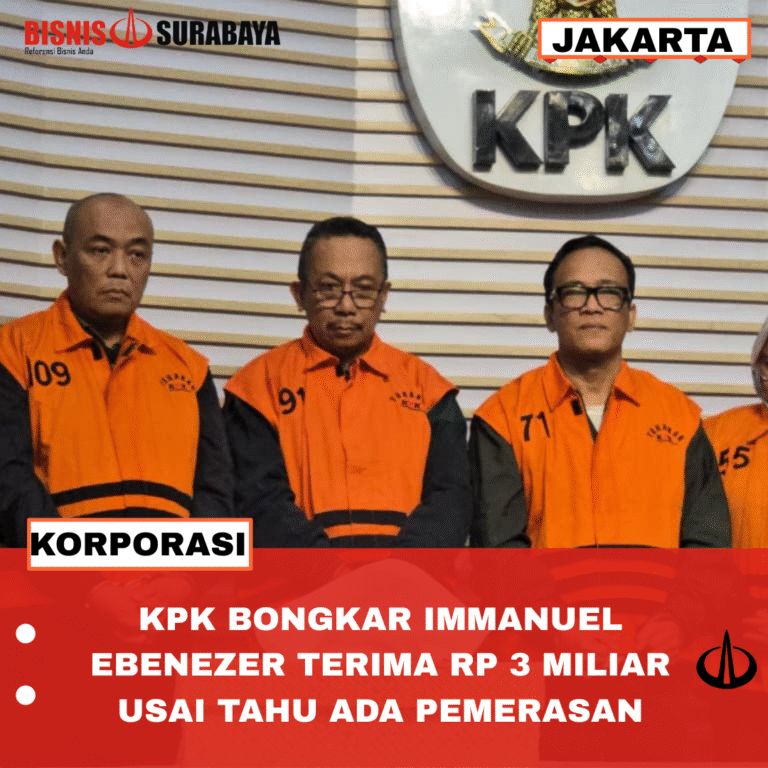 KPK BONGKAR IMMANUEL EBENEZER TERIMA RP 3 MILIAR USAI TAHU ADA PEMERASAN