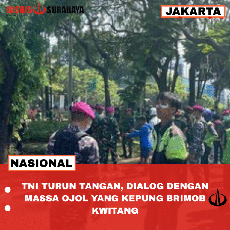 TNI TURUN TANGAN, DIALOG DENGAN MASSA OJOL YANG KEPUNG BRIMOB KWITANG