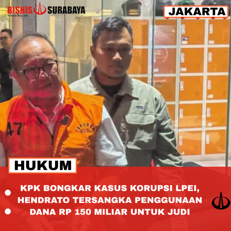 KPK BONGKAR KASUS KORUPSI LPEI, HENDRATO TERSANGKA PENGGUNAAN DANA RP 150 MILIAR UNTUK JUDI