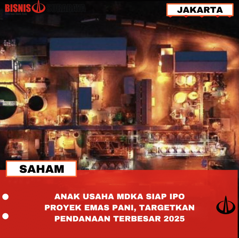 ANAK USAHA MDKA SIAP IPO PROYEK EMAS PANI, TARGETKAN PENDANAAN TERBESAR 2025