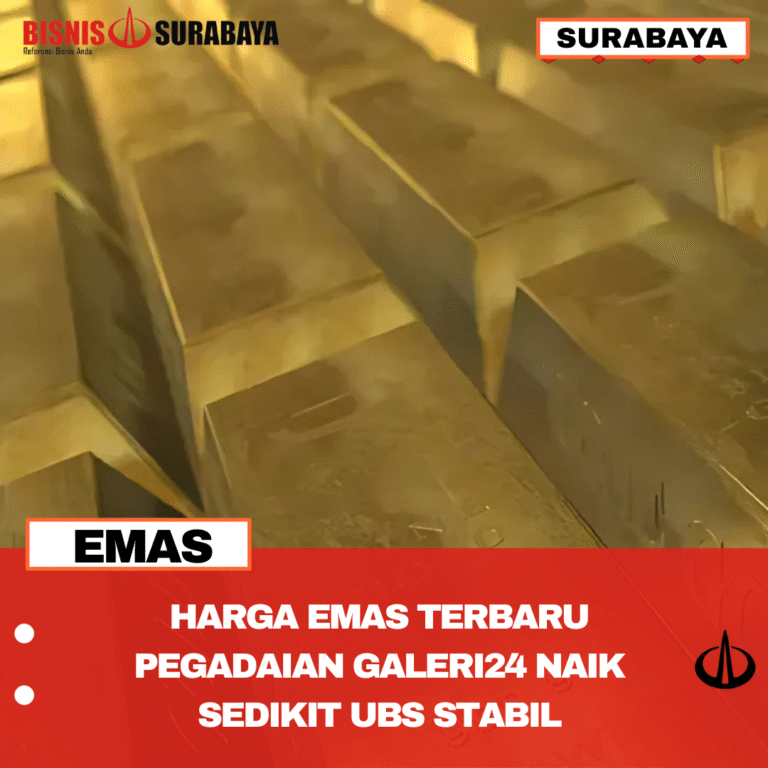 HARGA EMAS TERBARU PEGADAIAN GALERI24 NAIK SEDIKIT UBS STABIL