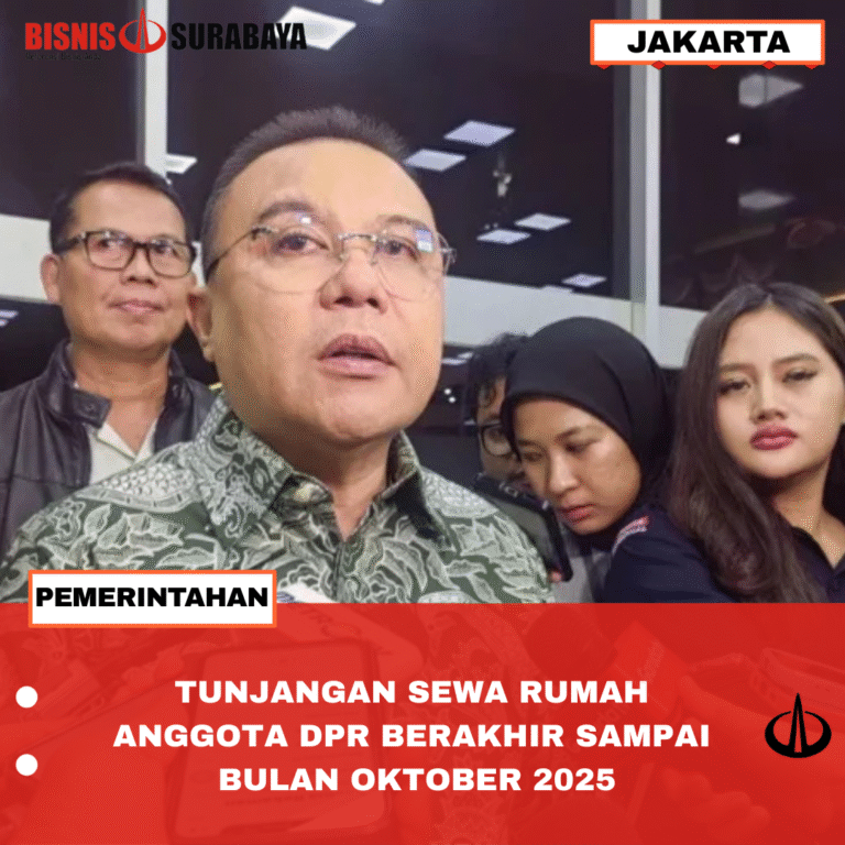 TUNJANGAN SEWA RUMAH ANGGOTA DPR BERAKHIR SAMPAI BULAN OKTOBER 2025