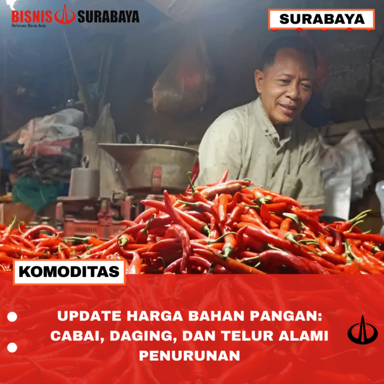 UPDATE HARGA BAHAN PANGAN: CABAI, DAGING, DAN TELUR ALAMI PENURUNAN
