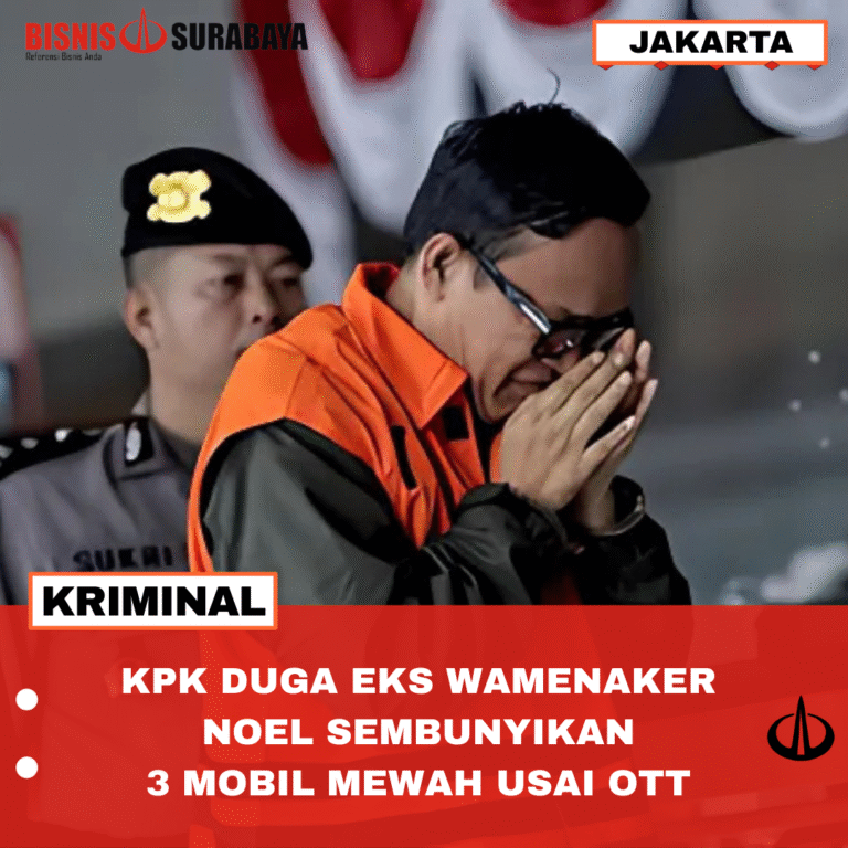 KPK DUGA EKS WAMENAKER NOEL SEMBUNYIKAN 3 MOBIL MEWAH USAI OTT