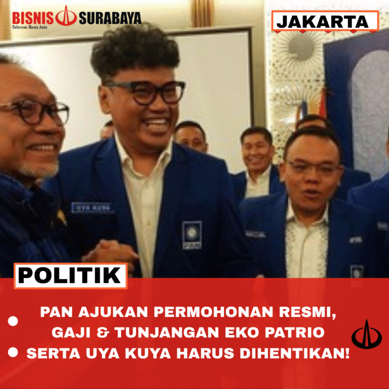 PAN PERMOHONAN RESMI, GAJI & TUNJANGAN EKO PATRIO SERTA UYA KUYA HARUS DIHENTIKAN!