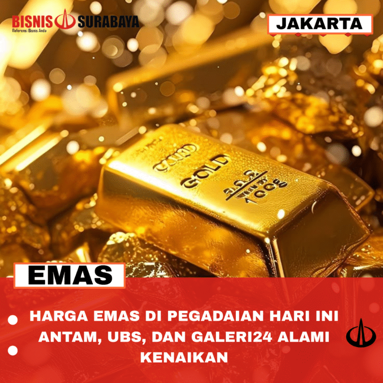 HARGA EMAS DI PEGADAIAN HARI INI ANTAM, UBS, DAN GALERI24 ALAMI KENAIKAN