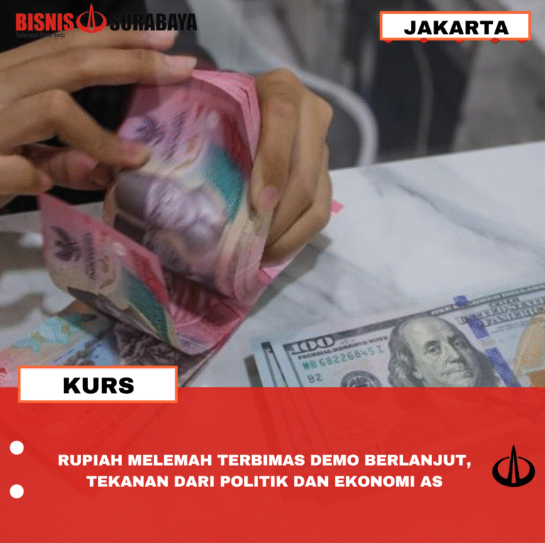 RUPIAH MELEMAH TERBIMAS DEMO BERLANJUT, TEKANAN DARI POLITIK DAN EKONOMI AS