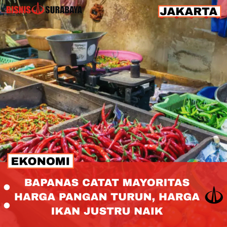 BAPANAS CATAT MAYORITAS HARGA PANGAN TURUN, HARGA IKAN JUSTRU NAIK