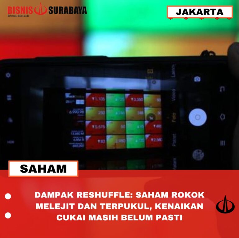 DAMPAK RESHUFFLE: SAHAM ROKOK MELEJIT DAN TERPUKUL, KENAIKAN CUKAI MASIH BELUM PASTI