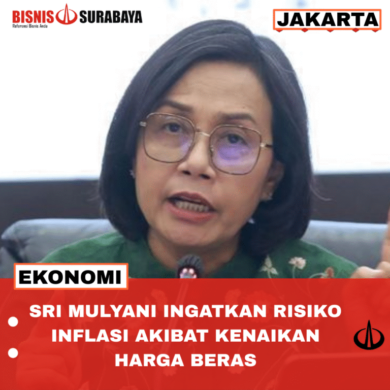 SRI MULYANI INGATKAN RISIKO INFLASI AKIBAT KENAIKAN HARGA BERAS