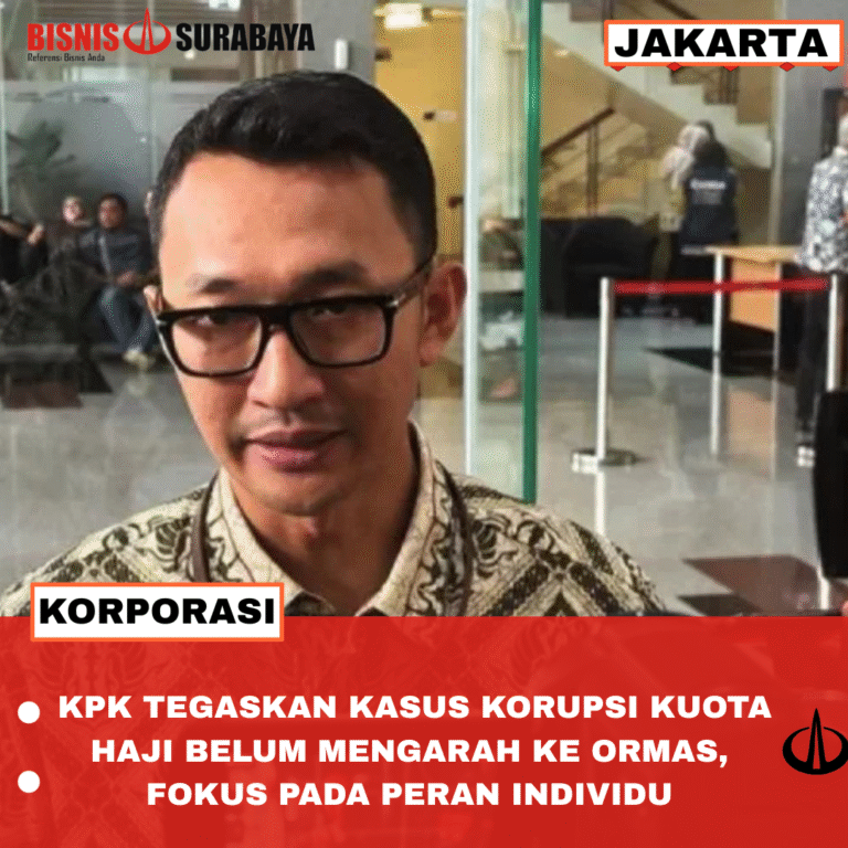 KPK TEGASKAN KASUS KORUPSI KUOTA HAJI BELUM MENGARAH KE ORMAS, FOKUS PADA PERAN INDIVIDU