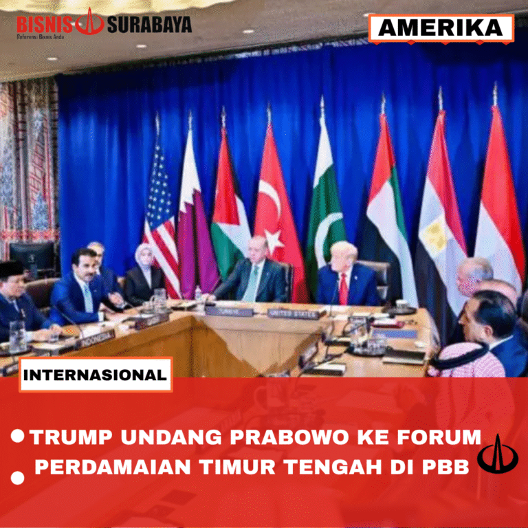 TRUMP UNDANG PRABOWO KE FORUM PERDAMAIAN TIMUR TENGAH DI PBB