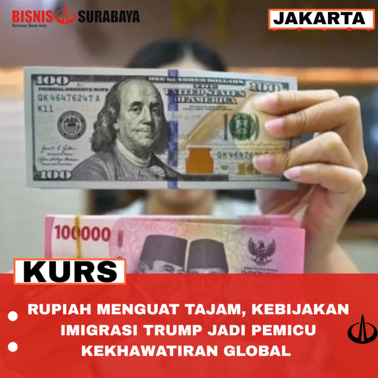 RUPIAH MENGUAT TAJAM, KEBIJAKAN IMIGRASI TRUMP JADI PEMICU KEKHAWATIRAN GLOBAL