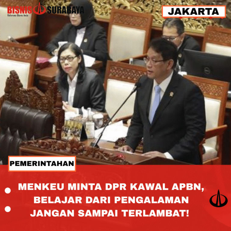 MENKEU MINTA DPR KAWAL APBN, BELAJAR DARI PENGALAMAN JANGAN SAMPAI TERLAMBAT!