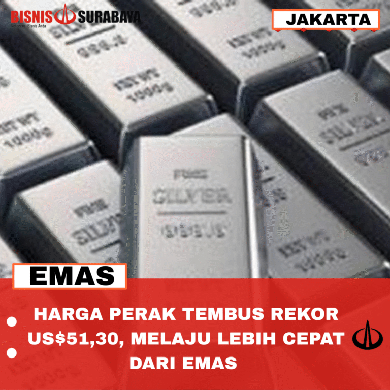 HARGA PERAK TEMBUS REKOR US$51,30, MELAJU LEBIH CEPAT DARI EMAS