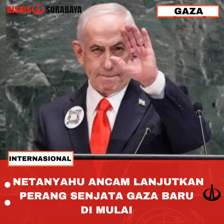 NETANYAHU ANCAM LANJUTKAN PERANG SENJATA GAZA BARU DI MULAI