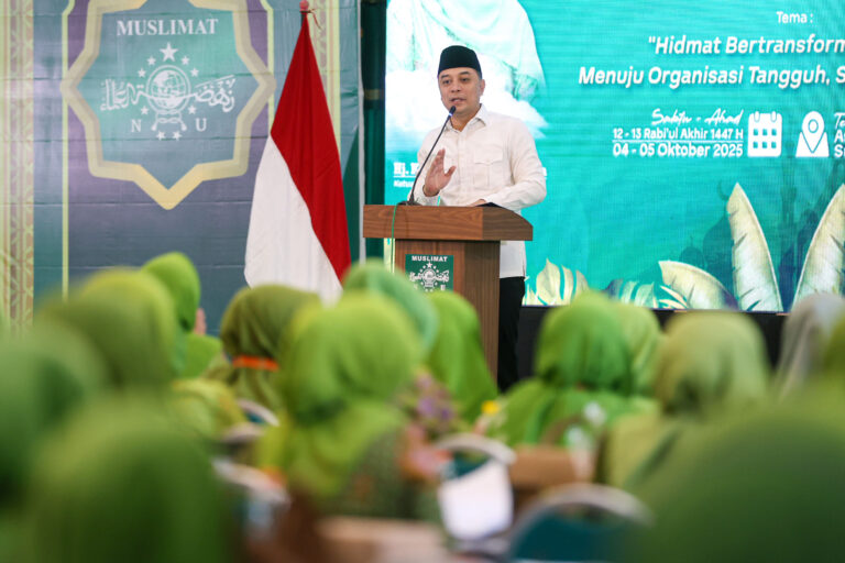SURABAYA JADI KOTA WAKAF PERTAMA DI JATIM, WALI KOTA ERI CAHYADI AJAK MUSLIMAT NU BERGOTONG ROYONG