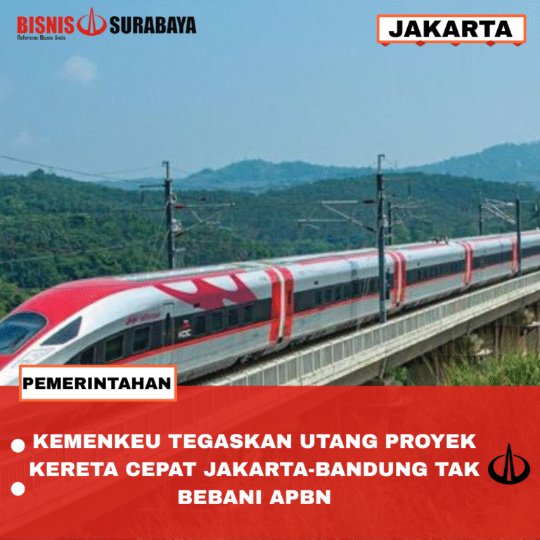 KEMENKEU TEGASKAN UTANG PROYEK KERETA CEPAT JAKARTA-BANDUNG TAK BEBANI APBN