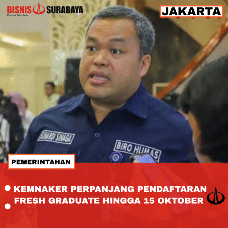 KEMNAKER PERPANJANG PENDAFTARAN FRESH GRADUATE HINGGA 15 OKTOBER