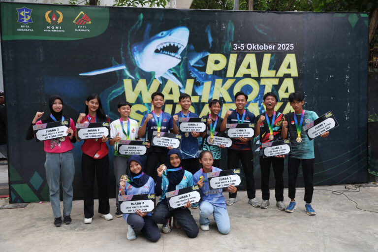 248 PESERTA PANJAT TEBING BEREBUT PIALA WALI KOTA SURABAYA: AJANG KOMPETISI DAN BIBIT ATLET BARU