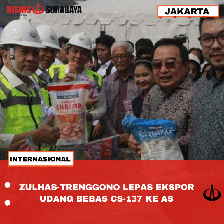 ZULHAS-TRENGGONO LEPAS EKSPOR UDANG BEBAS CS-137 KE AS