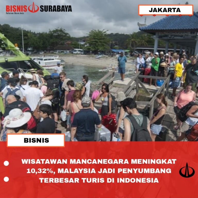 WISATAWAN MANCANEGARA MENINGKAT 10,32%, MALAYSIA JADI PENYUMBANG TERBESAR TURIS DI INDONESIA
