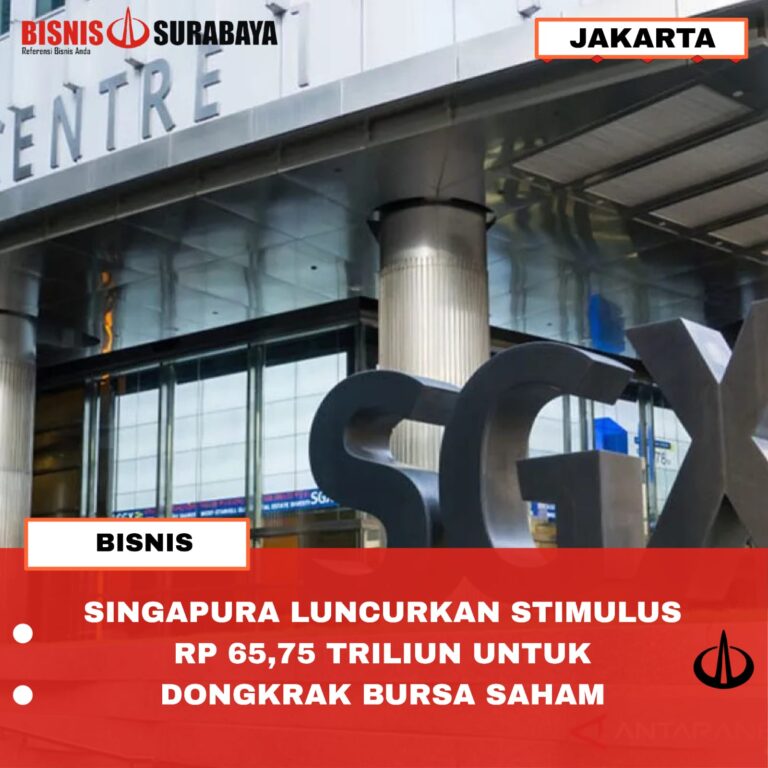 SINGAPURA LUNCURKAN STIMULUS RP 65,75 TRILIUN UNTUK DONGKRAK BURSA SAHAM