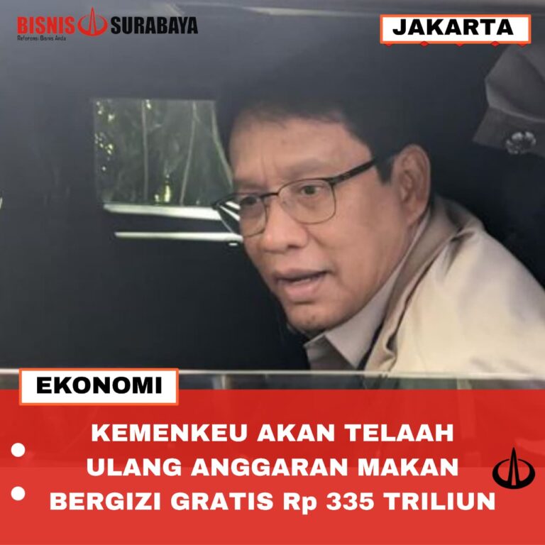 KEMENKEU AKAN TELAAH ULANG ANGGARAN MAKAN BERGIZI GRATIS Rp 335 TRILIUN