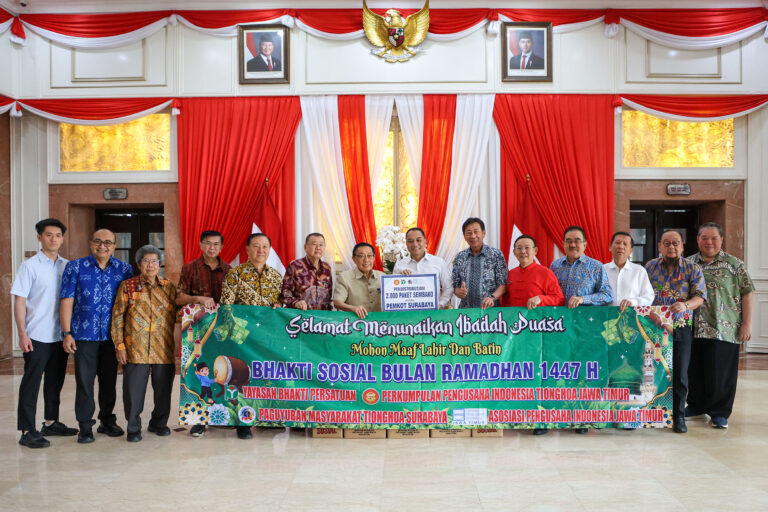 Pemkot Surabaya Terima 2.000 Paket Sembako dari Yayasan Bhakti Persatuan, Diprioritaskan untuk Warga Prasejahtera Sambut Ramadan 2026