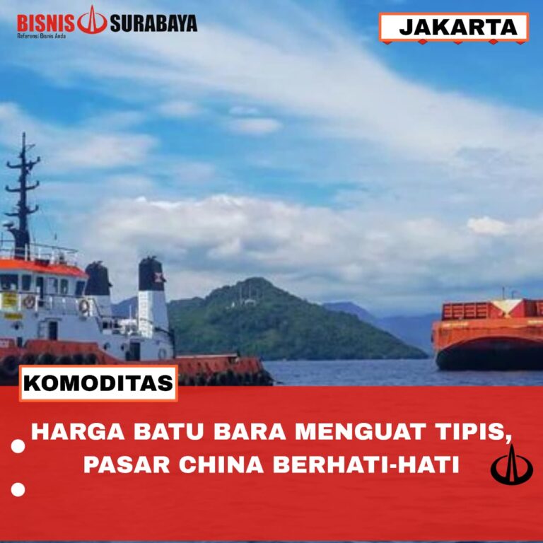 HARGA BATU BARA MENGUAT TIPIS, PASAR CHINA BERHATI-HATI