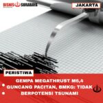 GEMPA MEGATHRUST M6,4 GUNCANG PACITAN, BMKG: TIDAK BERPOTENSI TSUNAMI