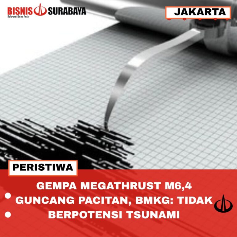 GEMPA MEGATHRUST M6,4 GUNCANG PACITAN, BMKG: TIDAK BERPOTENSI TSUNAMI