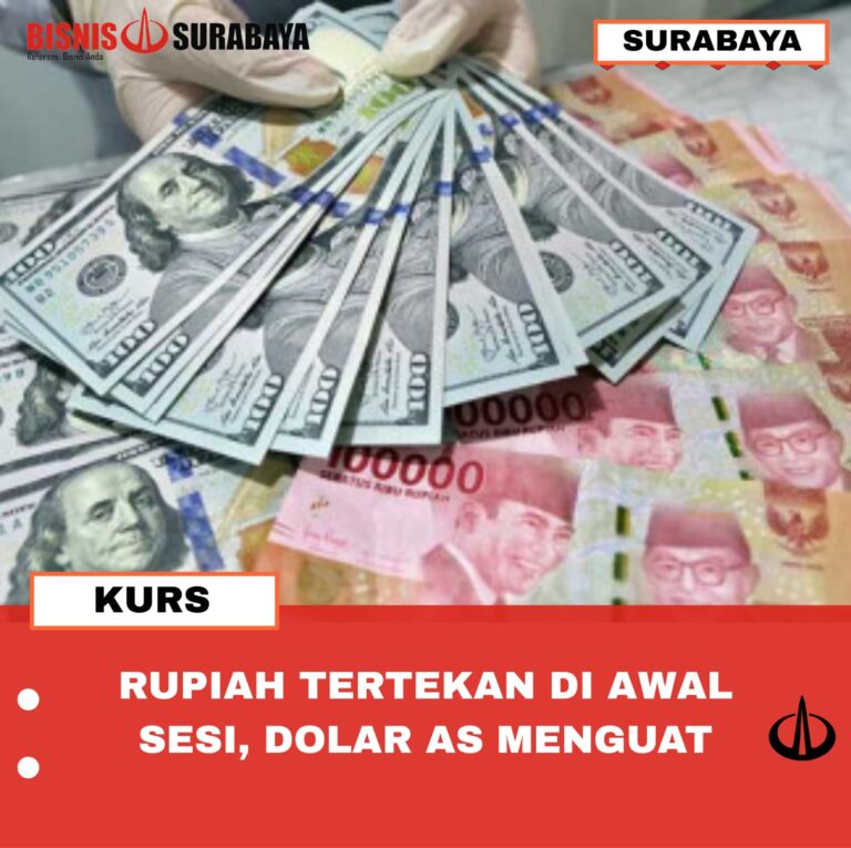 RUPIAH TERTEKAN DI AWAL SESI, DOLAR AS MENGUAT