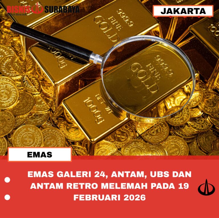 EMAS GALERI 24, ANTAM, UBS DAN ANTAM RETRO MELEMAH PADA 19 FEBRUARI 2026