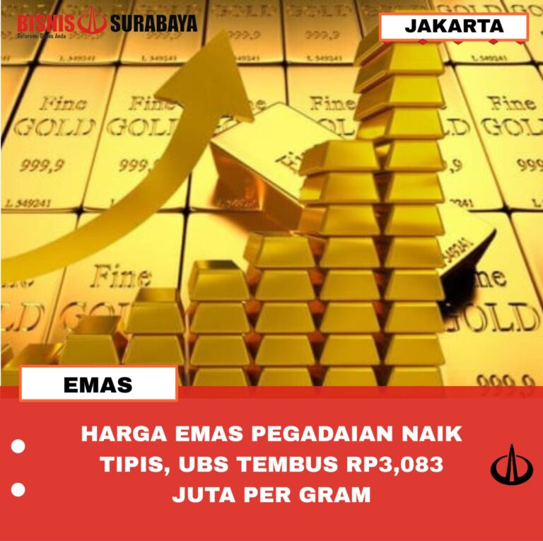 HARGA EMAS PEGADAIAN NAIK TIPIS, UBS TEMBUS RP3,083 JUTA PER GRAM