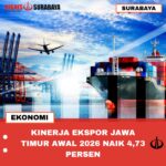 KINERJA EKSPOR JAWA TIMUR AWAL 2026 NAIK 4,73 PERSEN