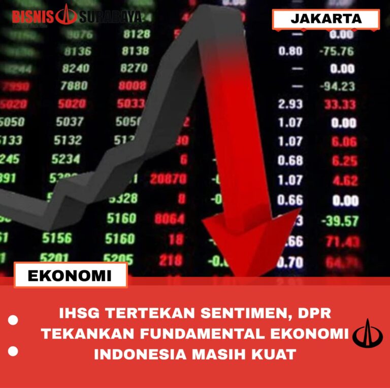 IHSG TERTEKAN SENTIMEN, DPR TEKANKAN FUNDAMENTAL EKONOMI INDONESIA MASIH KUAT