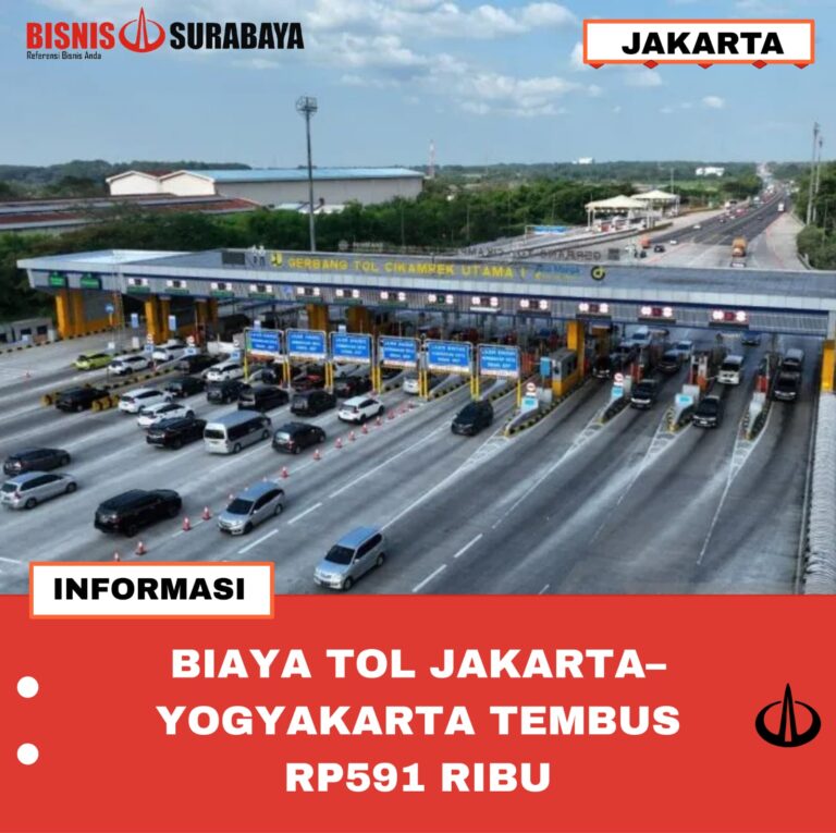 BIAYA TOL JAKARTA–YOGYAKARTA TEMBUS RP591 RIBU