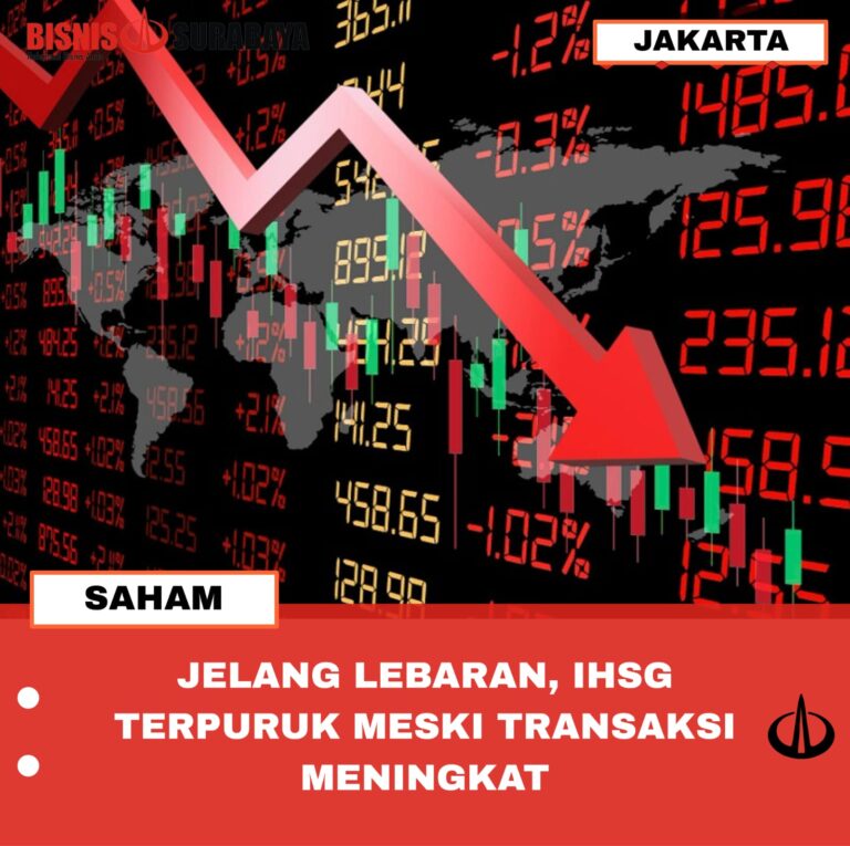 JELANG LEBARAN, IHSG TERPURUK MESKI TRANSAKSI MENINGKAT