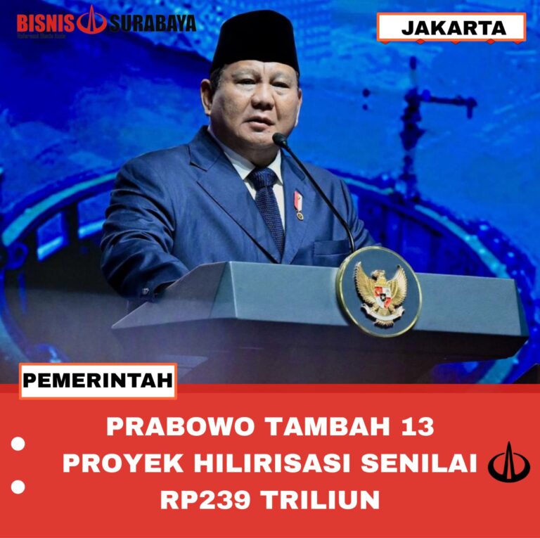 PRABOWO TAMBAH 13 PROYEK HILIRISASI SENILAI RP239 TRILIUN