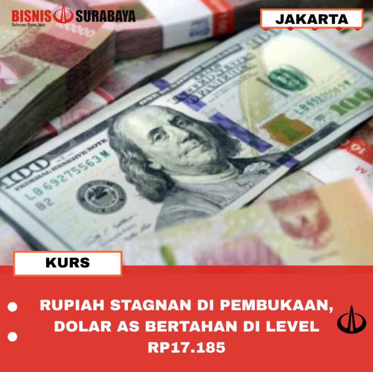 RUPIAH STAGNAN DI PEMBUKAAN, DOLAR AS BERTAHAN DI LEVEL RP17.185
