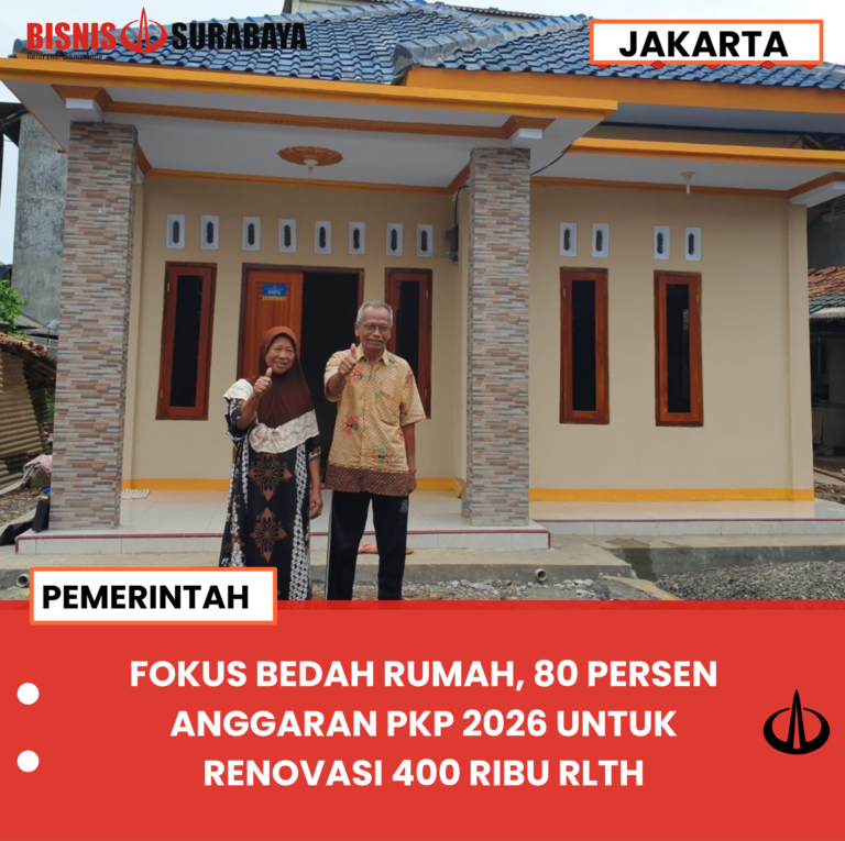 FOKUS BEDAH RUMAH, 80 PERSEN ANGGARAN PKP 2026 UNTUK RENOVASI 400 RIBU RLTH
