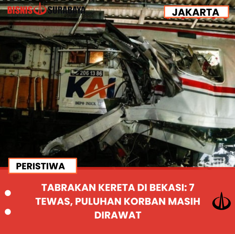 TABRAKAN KERETA DI BEKASI: 7 TEWAS, PULUHAN KORBAN MASIH DIRAWAT