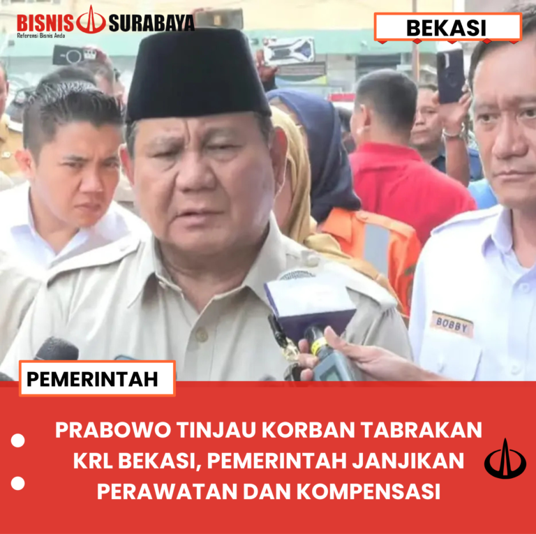 PRABOWO TINJAU KORBAN TABRAKAN KRL BEKASI, PEMERINTAH JANJIKAN PERAWATAN DAN KOMPENSASI